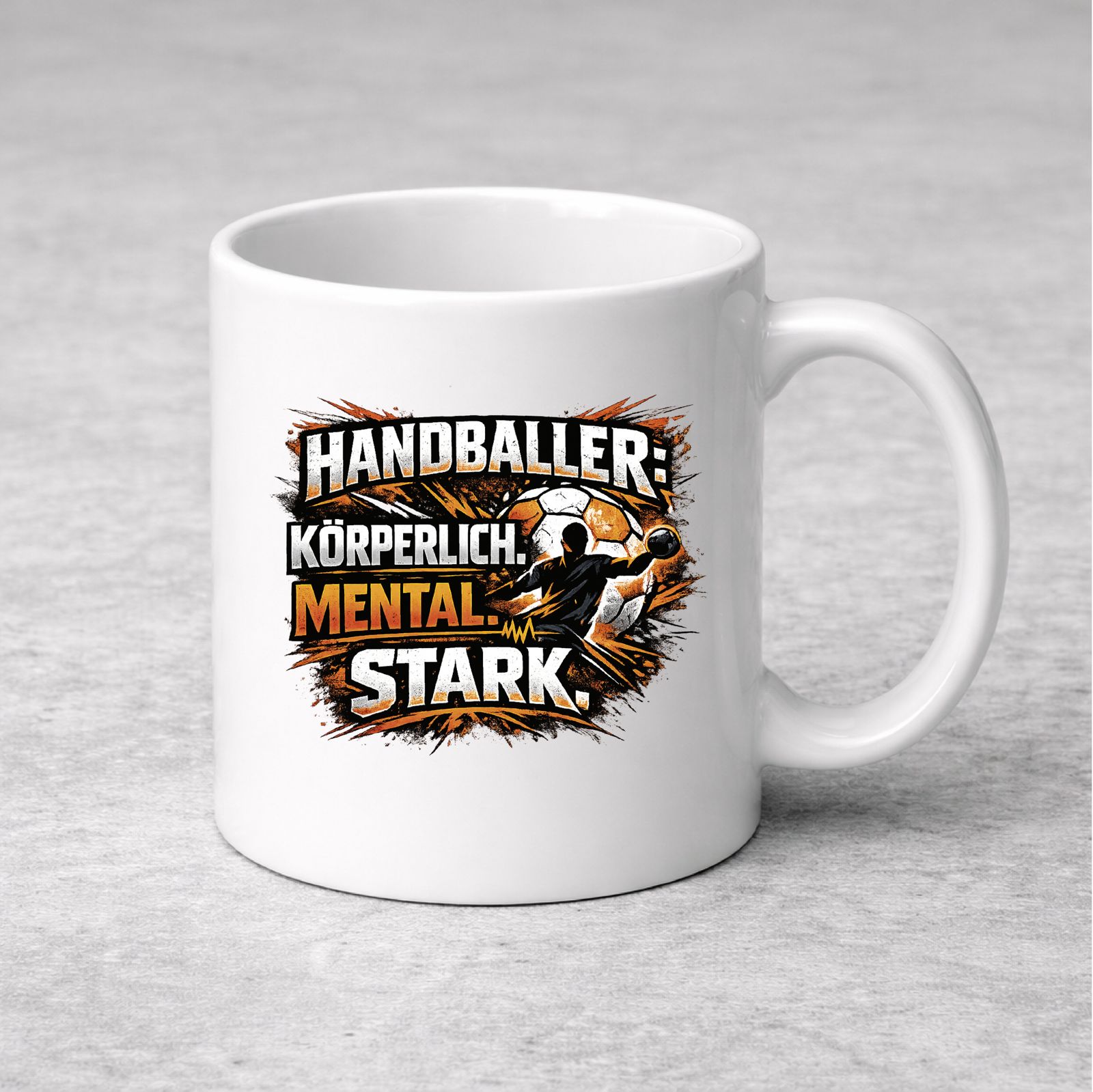 Körperlich. Mental. Stark. Tasse